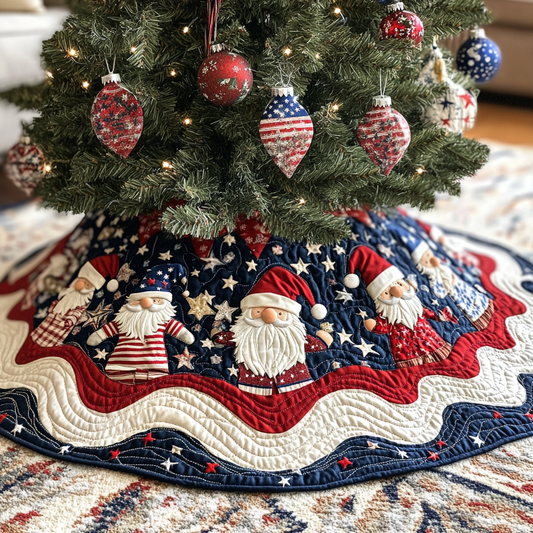 Patriotic Gnome DAI230924055 Quilted Tree Skirt