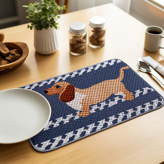 Dachshund TAI040124262 Quilted Placemats