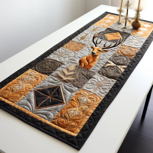 Deer TAI261223149 Quilted Table Runner