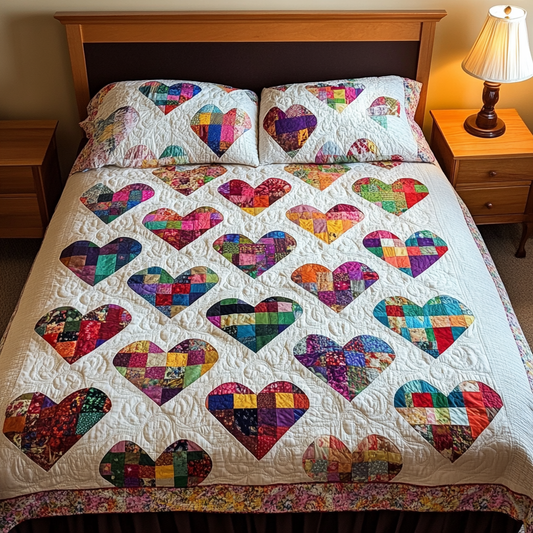 Heart TAI151024460 Quilt Bedding Set