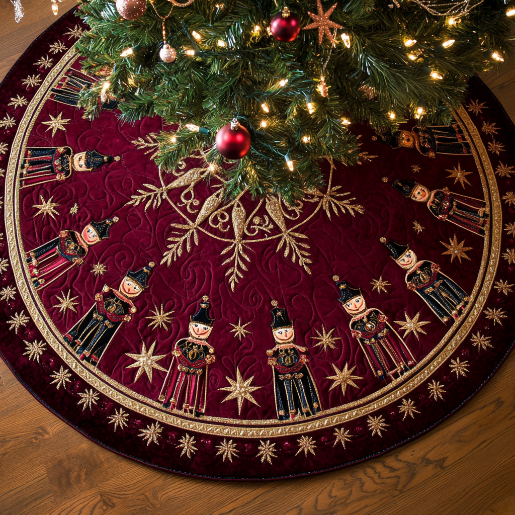 Christmas Nutcracker TAI091024304 Quilted Tree Skirt