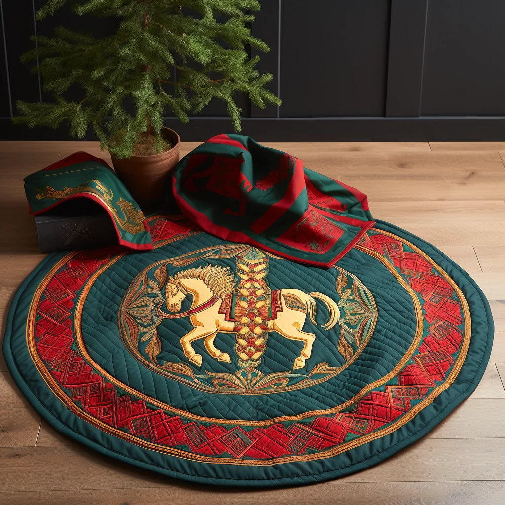 Celtic Horse TAI221223117 Quilted Round Mat