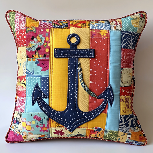 Nautical Anchor DAI111124554 Quilted Pillow Case