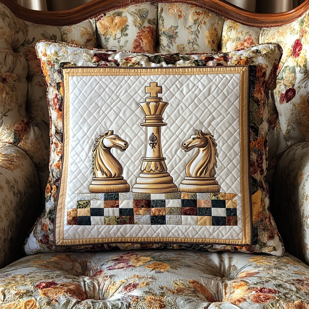 Chess DAI301224148 Quilted Pillow Case