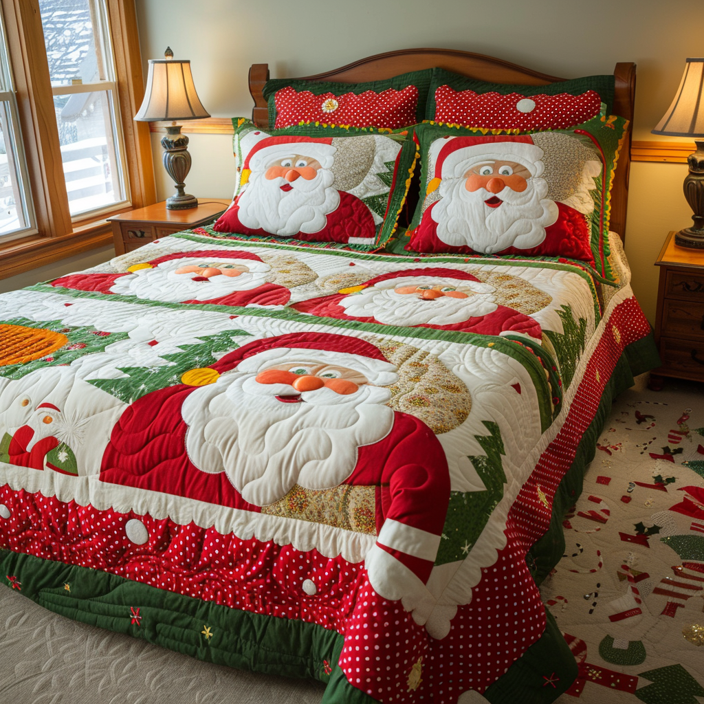 Christmas Santa TAI010824043 Quilt Bedding Set