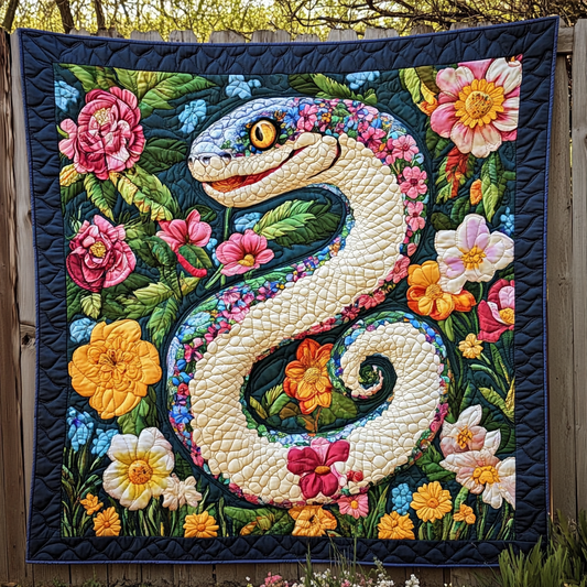 Floral Snake DAI301224001 Quilt Blanket