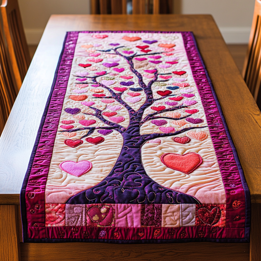 Tree Of Hearts DAI200125326 Quilted Table Runner