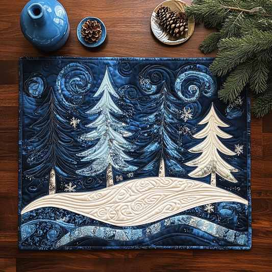 Winter Forest TAI111124296 Quilted Placemats