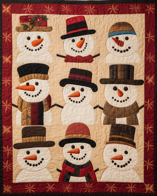 Snowman BL10112302 Quilt Blanket