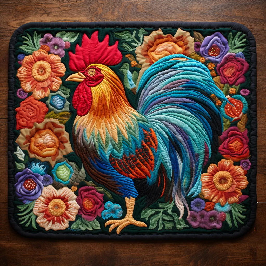 Rooster TAI07122354 Quilted Placemats