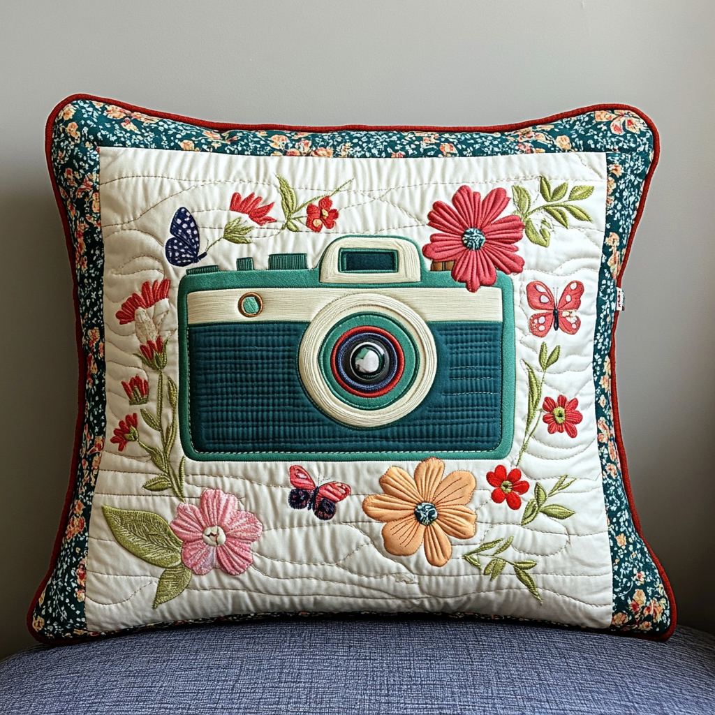 Camera DAI150125109 Quilted Pillow Case