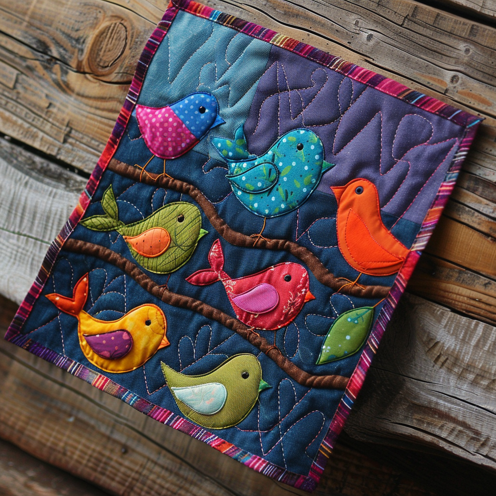 Birds TAI251124221 Quilted Placemats