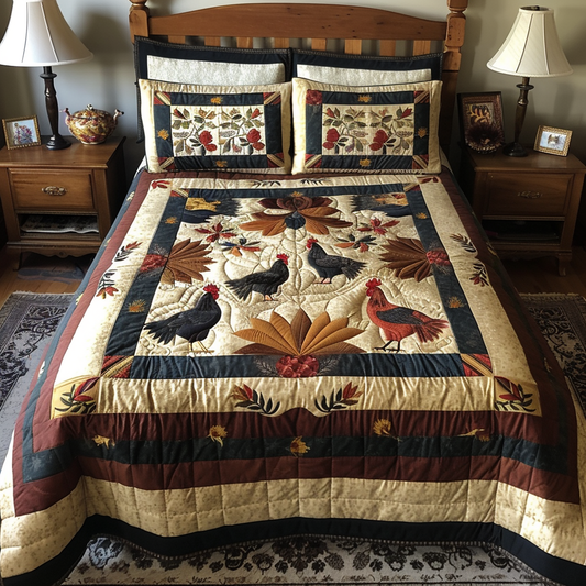 Chicken TAI040624093 Quilt Bedding Set