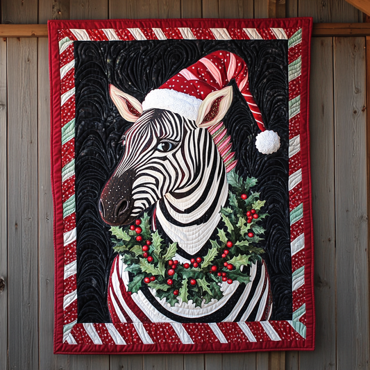 Christmas Zebra DAI231124071 Quilt Blanket