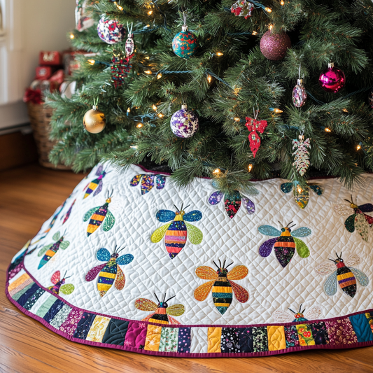 Bee DAI230924049 Quilted Tree Skirt