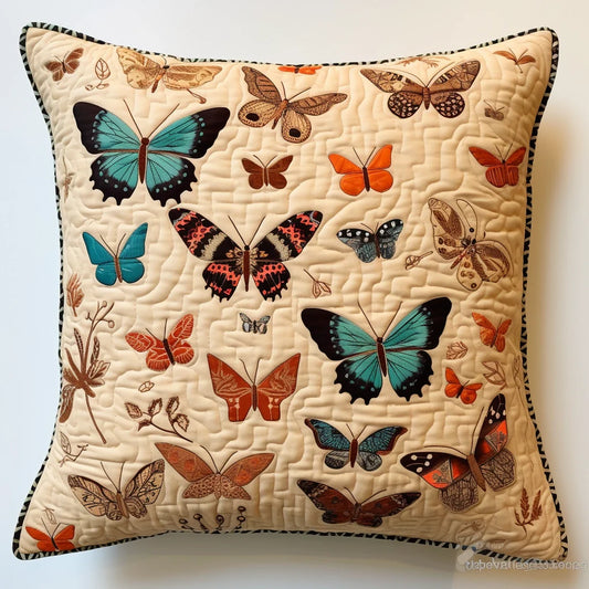 Butterfly TAI060324032 Quilted Pillow Case