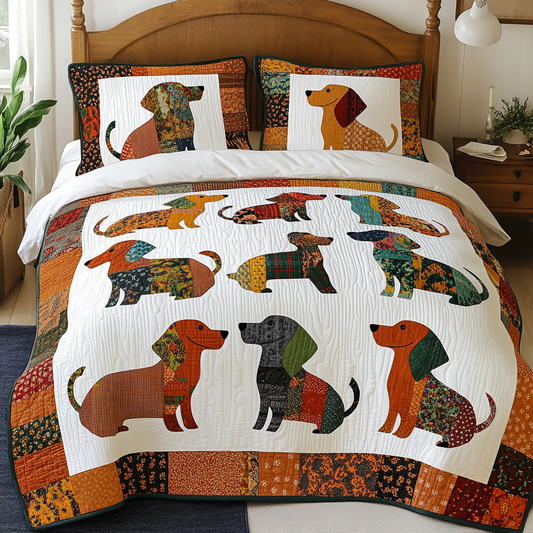 Dachshund DAI280824305 Quilt Bedding Set