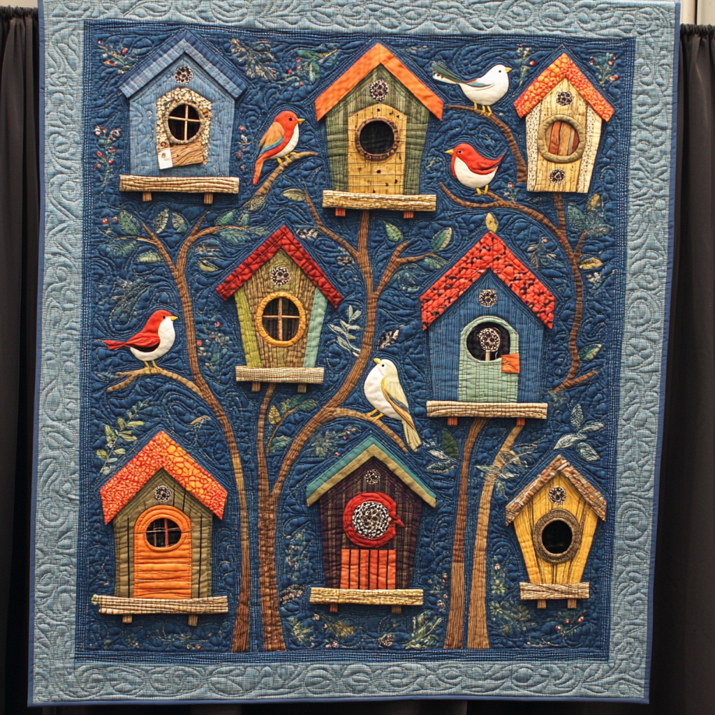 Birdhouse DAI221024215 Quilt Blanket