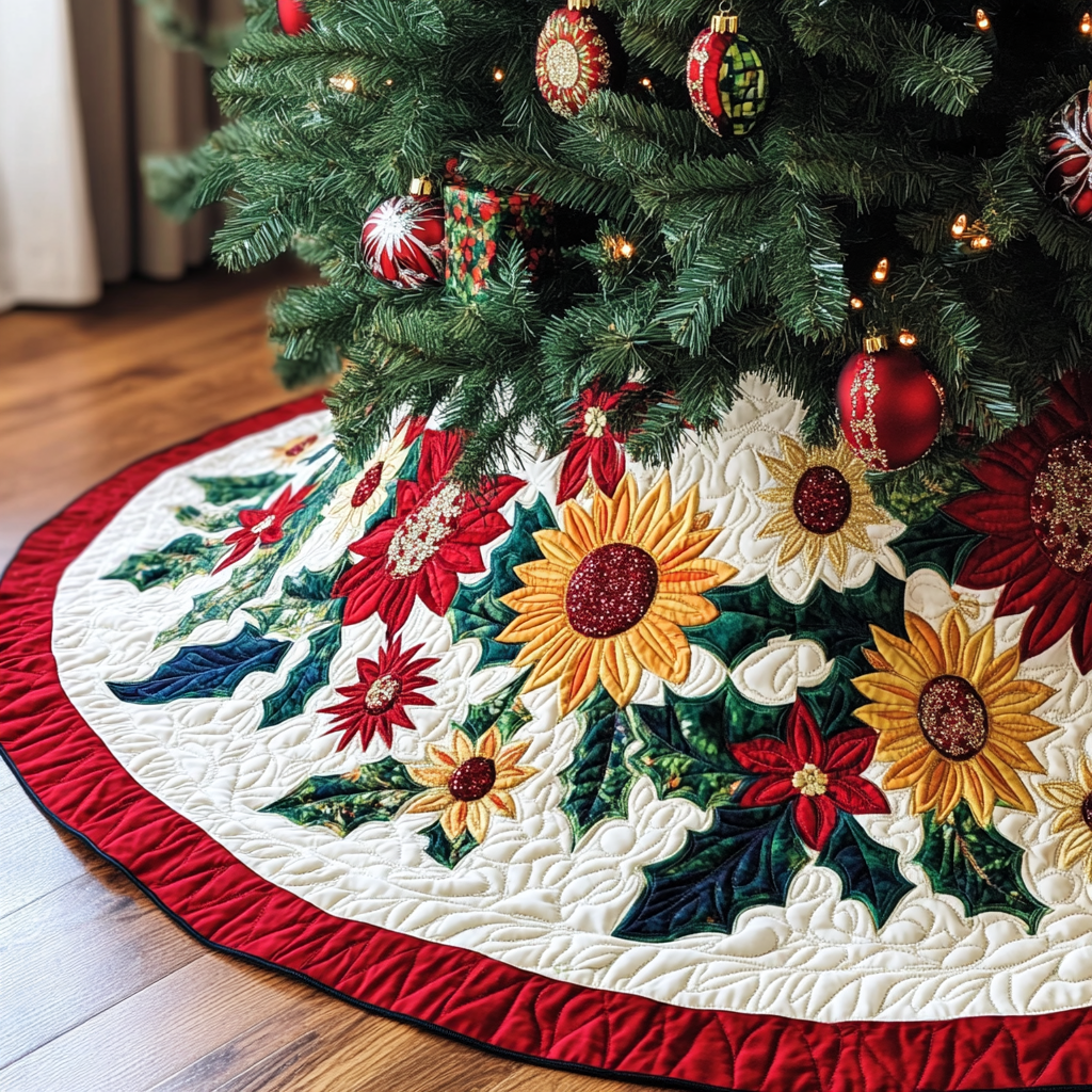 Sunflower DAI230924059 Quilted Tree Skirt