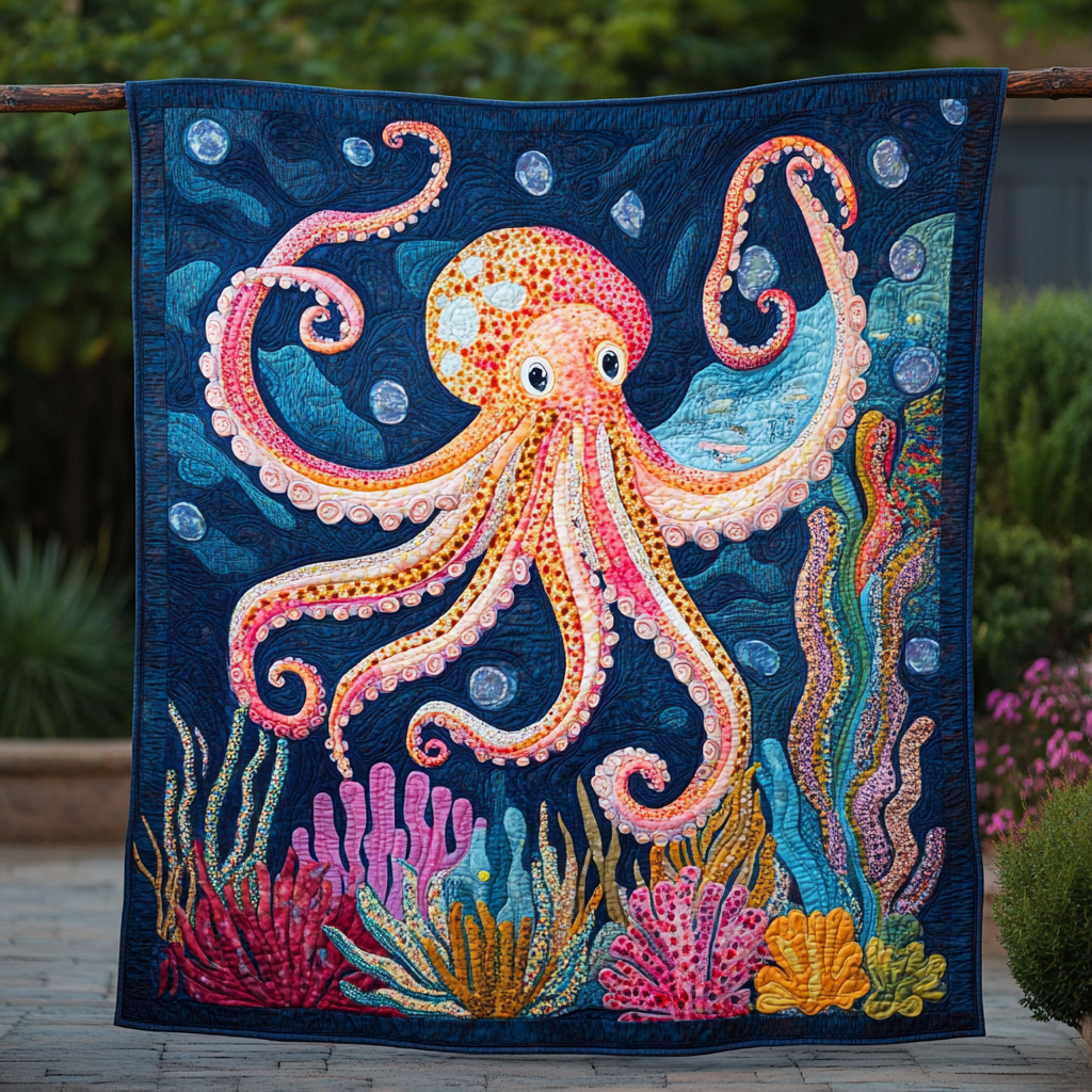 Octopus DAI110225114 Quilt Blanket