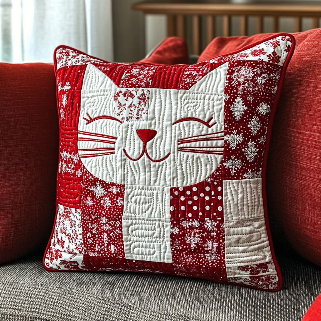 Cat DAI230924222 Quilted Pillow Case