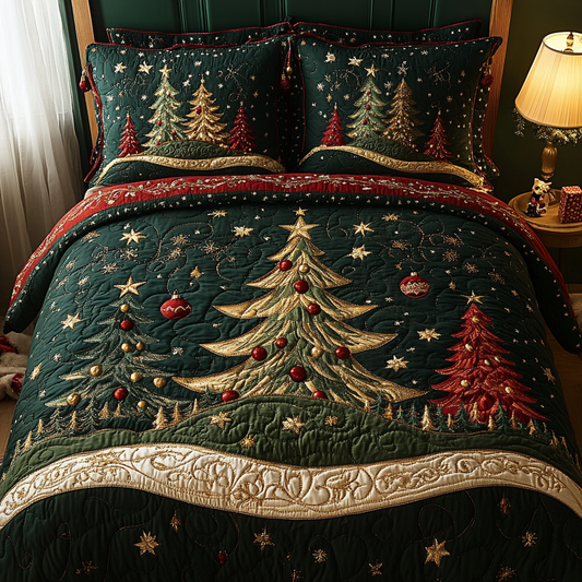 Christmas Tree TAI141124177 Quilt Bedding Set