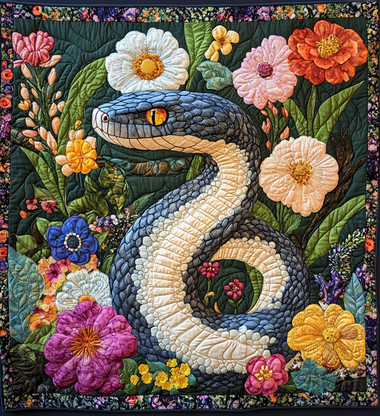 Floral Snake DAI301224004 Quilt Blanket