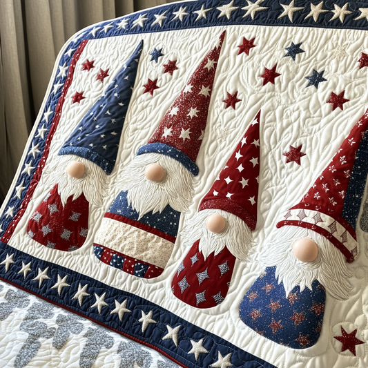 Patriotic Gnome TAI260924109 Quilt Blanket