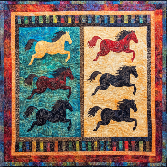 Horse DAI080824025 Quilt Blanket