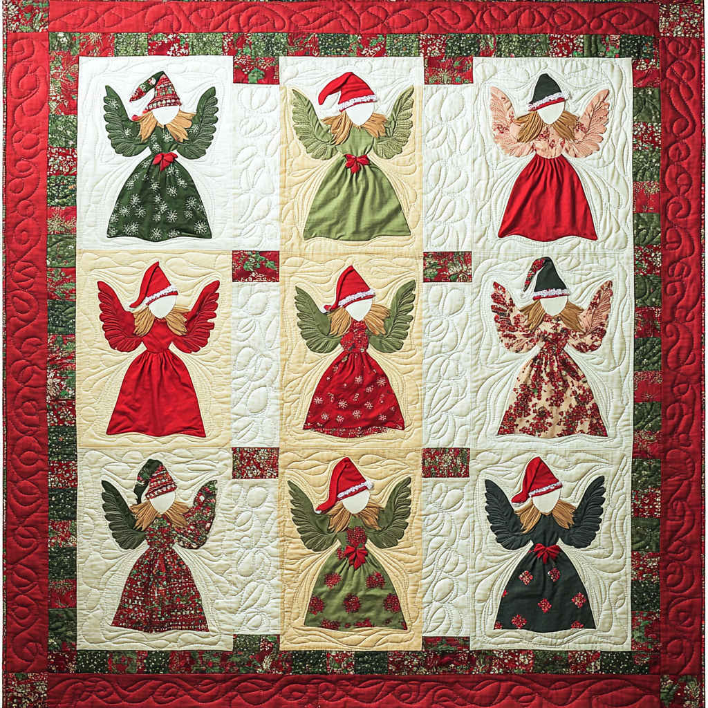 Christmas Angel DAI181124038 Quilt Blanket