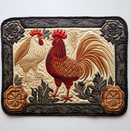 Chicken TAI040124212 Quilted Placemats