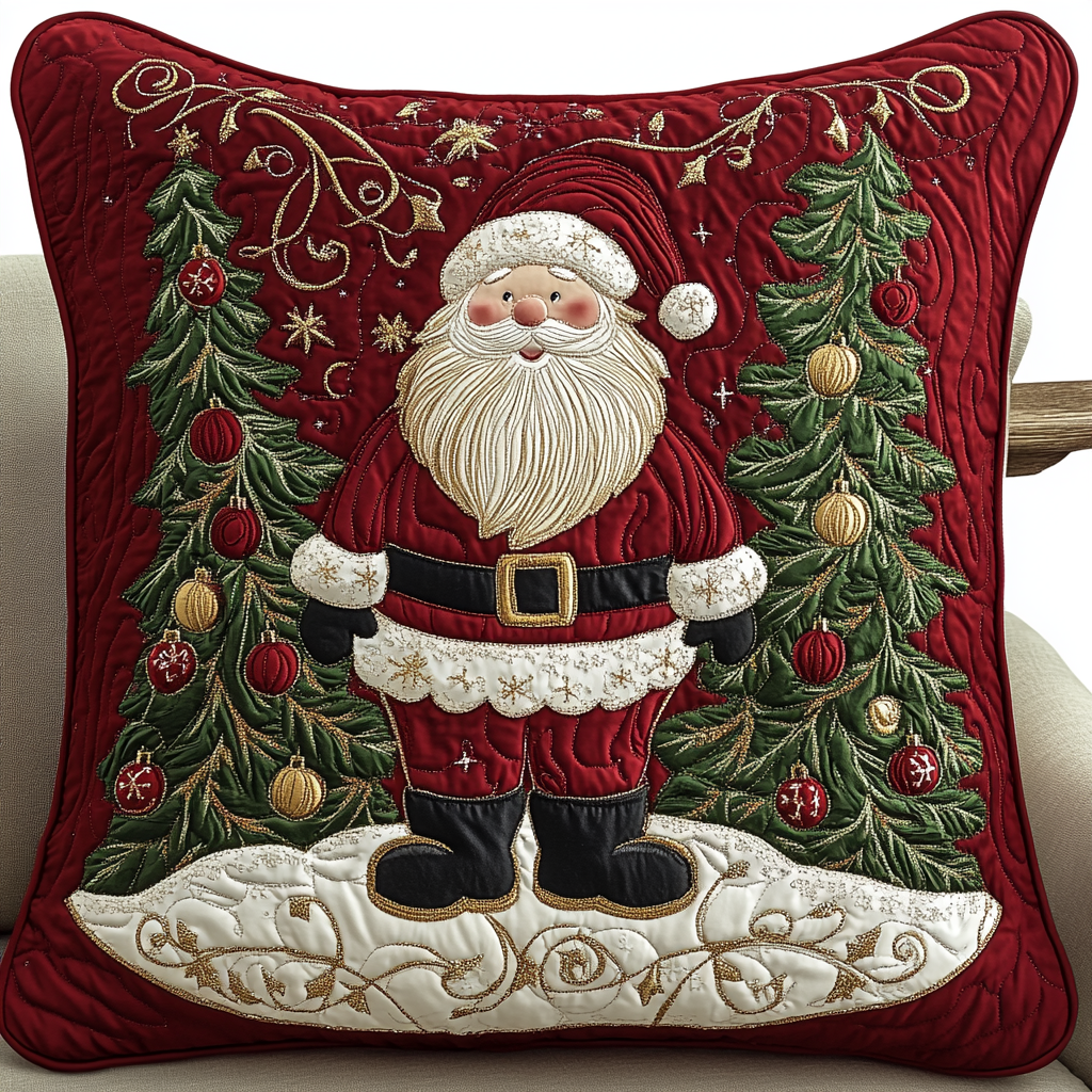 Christmas Santa TAI141124368 Quilted Pillow Case