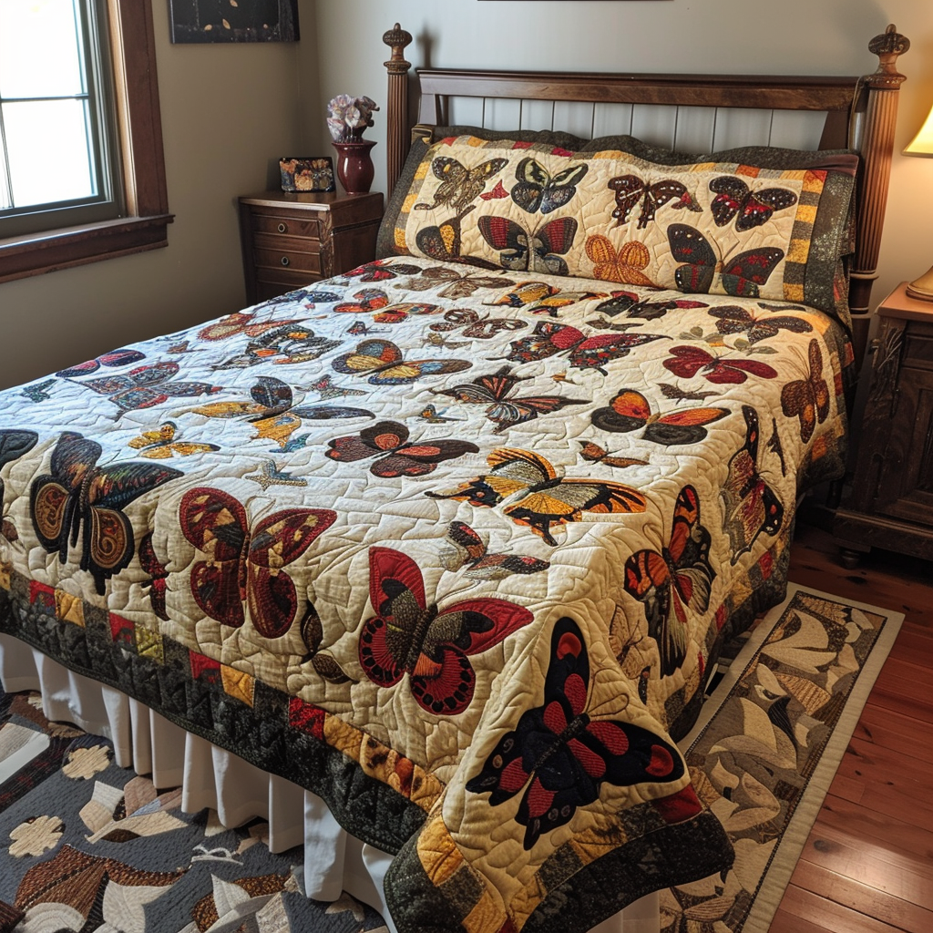 Butterfly TAI040624072 Quilt Bedding Set