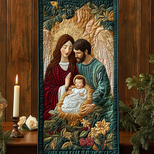 Nativity TAI111124335 Quilted Table Runner