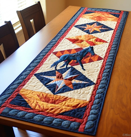 Horse TAI221223158 Quilted Table Runner