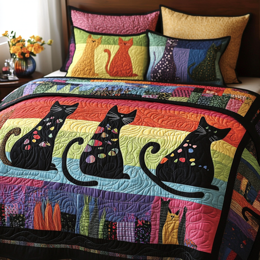 Cats TAI181024234 Quilt Bedding Set