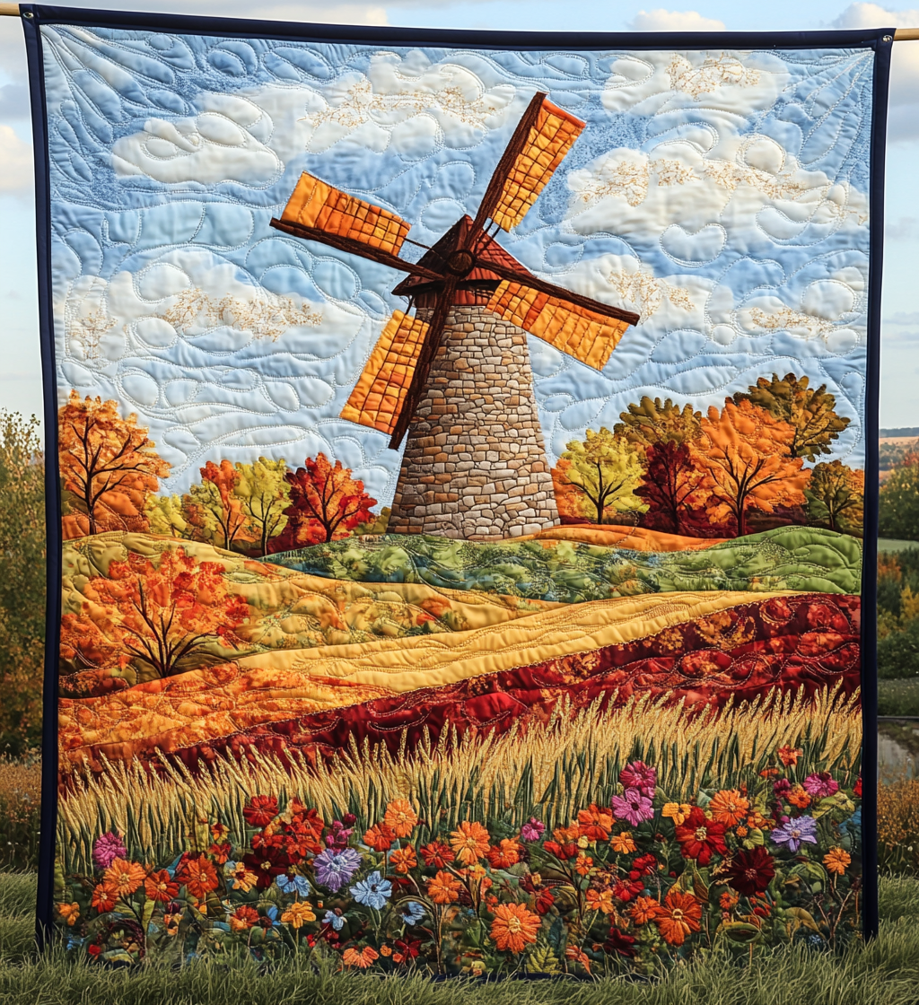 Windmill Field DAI241224473 Quilt Blanket