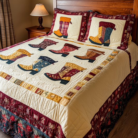 Cowboy Boots DAI040924056 Quilt Bedding Set