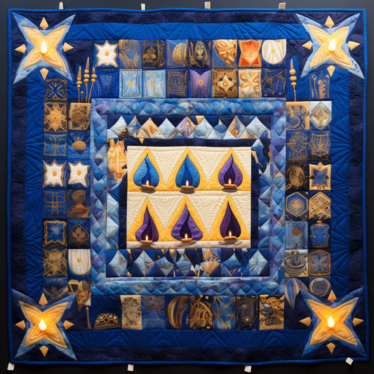 Jewish Hanukkah TAI28122382 Quilt Blanket