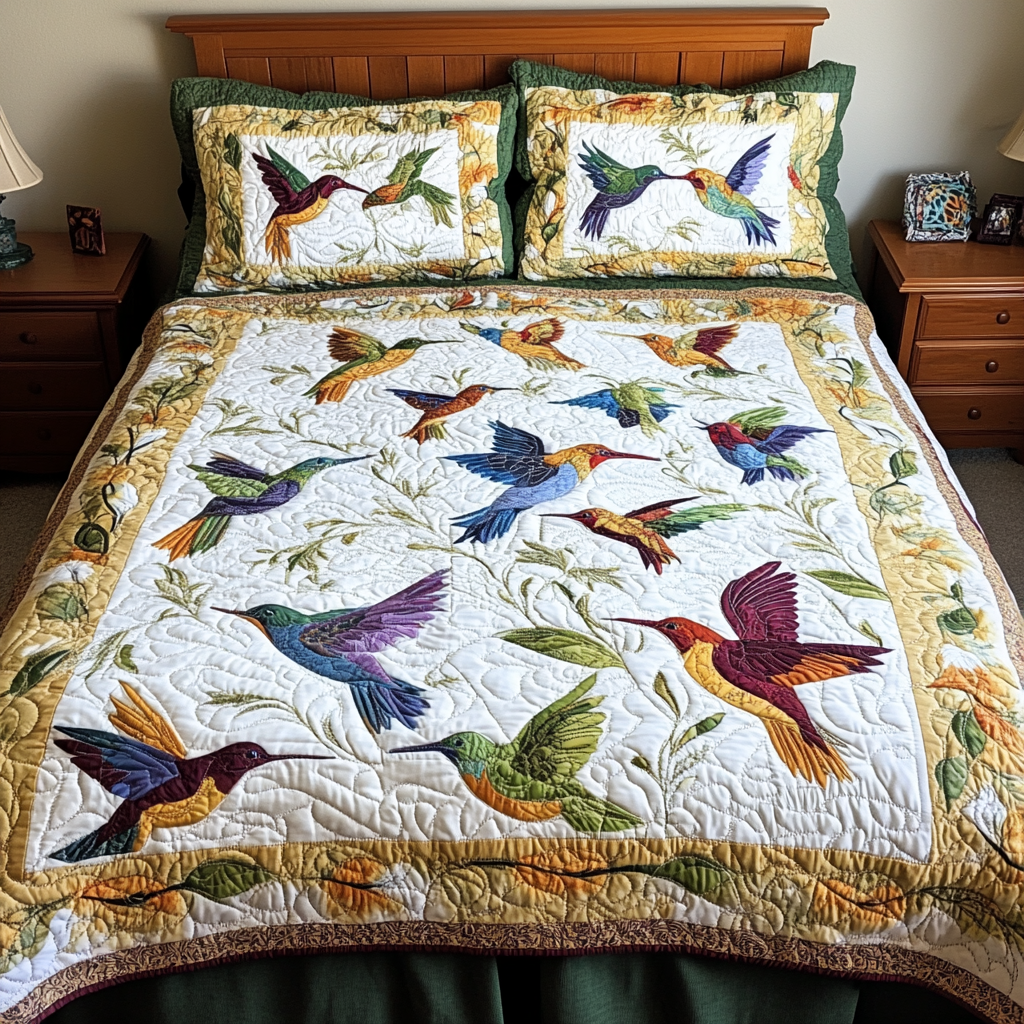 Hummingbird TAI260924004 Quilt Bedding Set