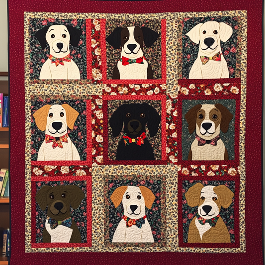 Dogs TAI151024402 Quilt Blanket