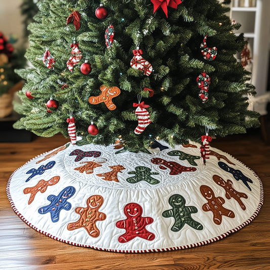 Gingerbread Man DAI040924084 Quilted Tree Skirt