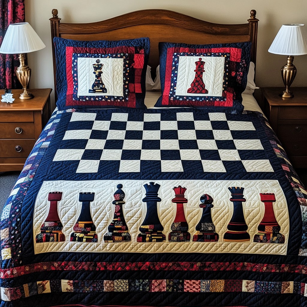 Chess DAI301224248 Quilt Bedding Set