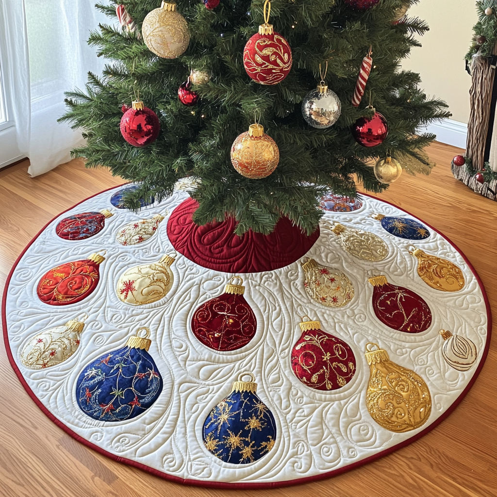 Baubles DAI090924034 Quilted Tree Skirt