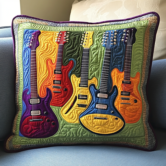 Guitar DAI301224189 Quilted Pillow Case