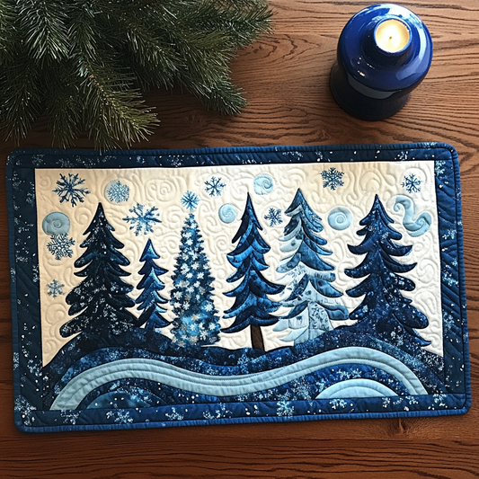 Winter Forest TAI111124289 Quilted Placemats