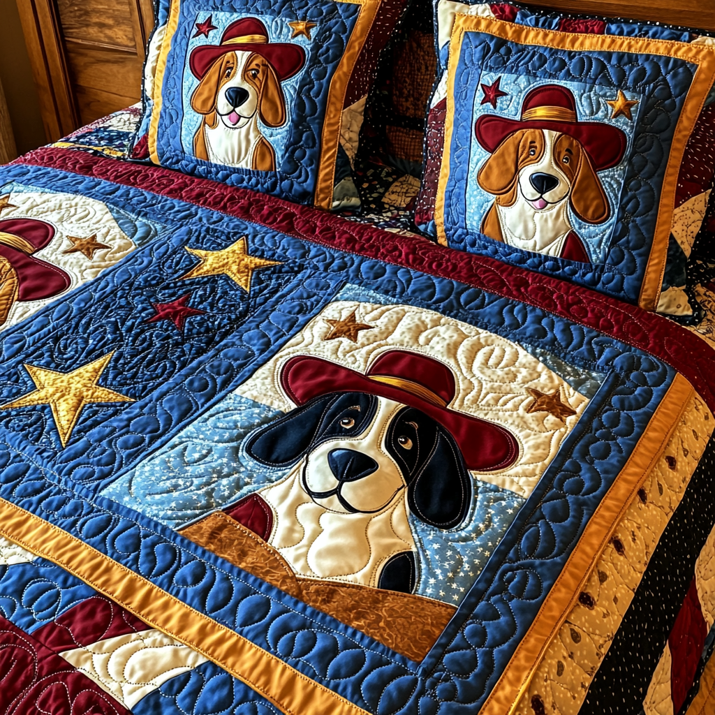 Cowboy Dog DAI241224234 Quilt Bedding Set