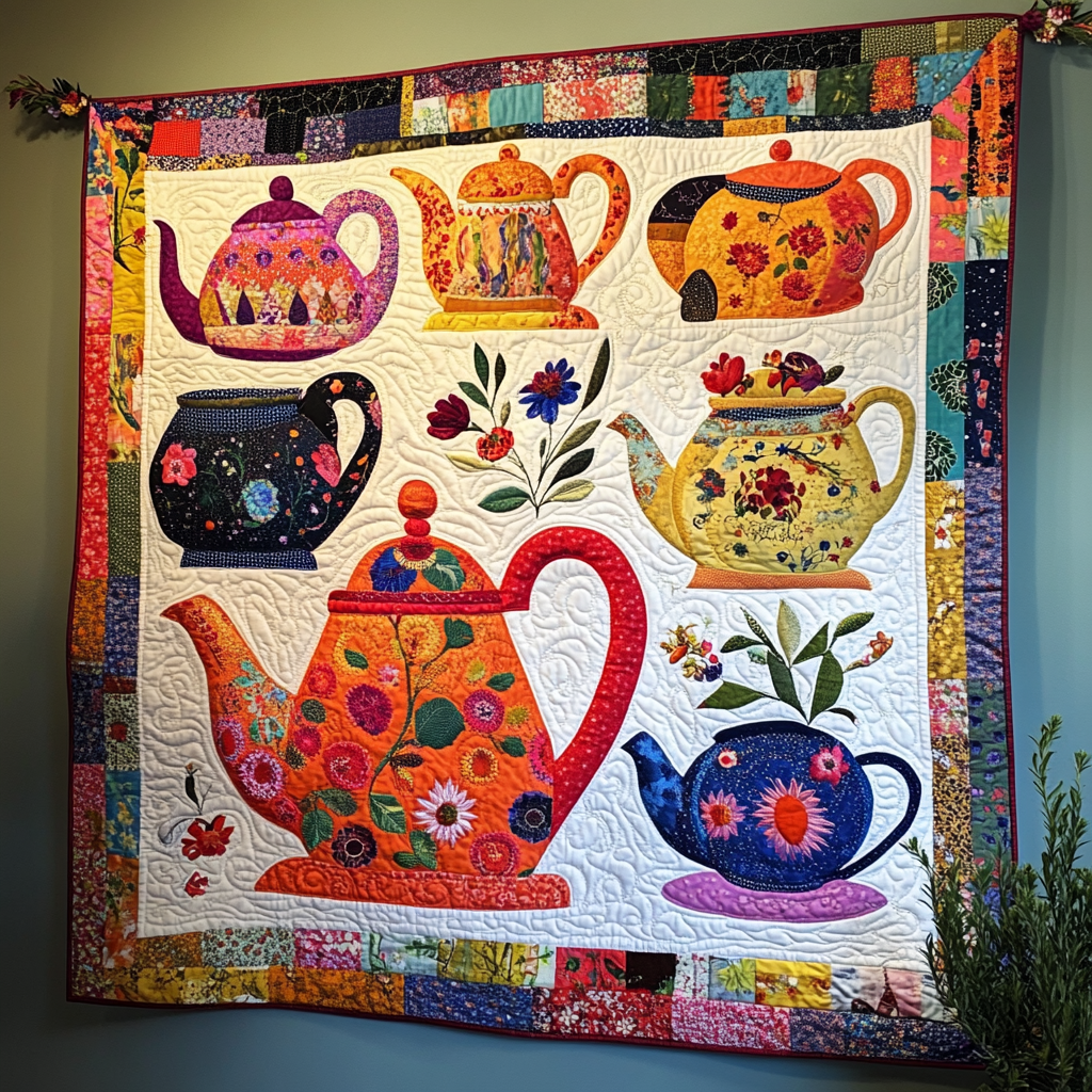 Teapot TAI041024447 Quilt Blanket