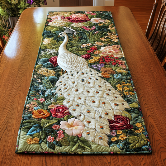 Peacock DAI040225495 Quilted Table Runner