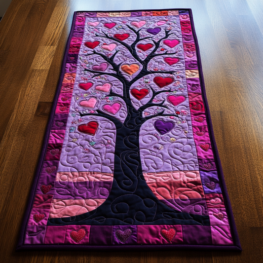 Tree Of Hearts DAI200125328 Quilted Table Runner